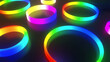 Abstract Colorful Tube Neon Background