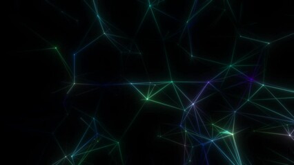 Poster - Changing internet structure. Background high-tech screen saver. 4K. Seamless loop.