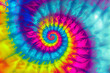 Tie die pattern with vibrant colours, hippy fabric pattern