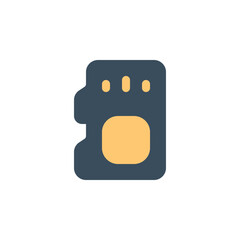 Fototapete - memory card vector icon. computer component icon flat style. perfect use for logo, presentation, website, and more. simple modern icon design cartoon style