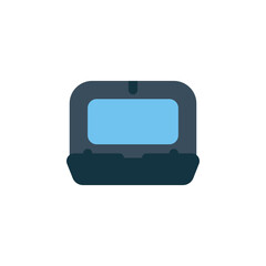 Fototapete - laptop vector icon. computer component icon flat style. perfect use for logo, presentation, website, and more. simple modern icon design cartoon style