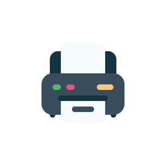 Fototapete - printer vector icon. computer component icon flat style. perfect use for logo, presentation, website, and more. simple modern icon design cartoon style