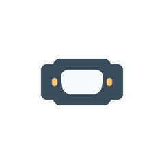 Fototapete - vga port vector icon. computer component icon flat style. perfect use for logo, presentation, website, and more. simple modern icon design flat style