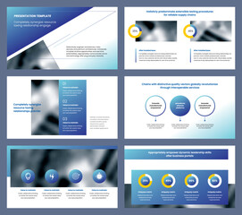 Wall Mural - Powerpoint, google and keynote presentation slides template design.
