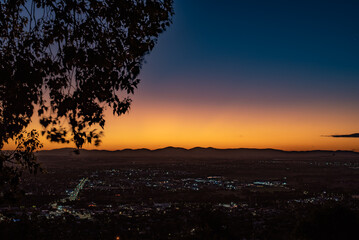 Sticker - Lights of Tamworth from Oxley Scenic Lookout