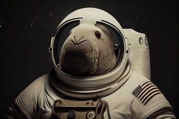 Poster - Walrus Astronaut Out Of This World Exploring Generative AI