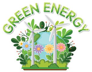 Poster - Alternative green energy vector concept