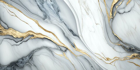 Canvas Print - Detailed marble stone background. Graphite grain gold and silver. Fine texture geological wallpaper.