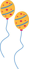 Canvas Print - Birthday Balloon Illustration