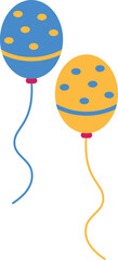 Canvas Print - Birthday Balloon Illustration