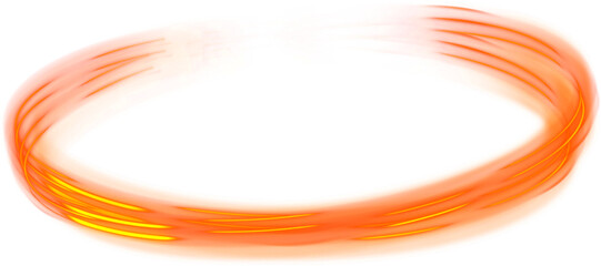 Wall Mural - red and yellow abstract neon line