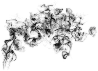 Wall Mural - isolated vintage cigarette smoke