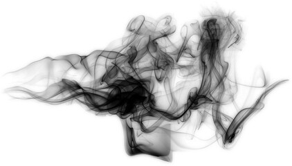 Wall Mural - natural black smoke isolated