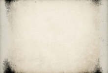 Texture Of Old, Vintage Paper, Scratches, Cracks, Damaged Corners, Chaotic Abstract Stains. Grunge Base For Collage, Postcards. AI Generated
