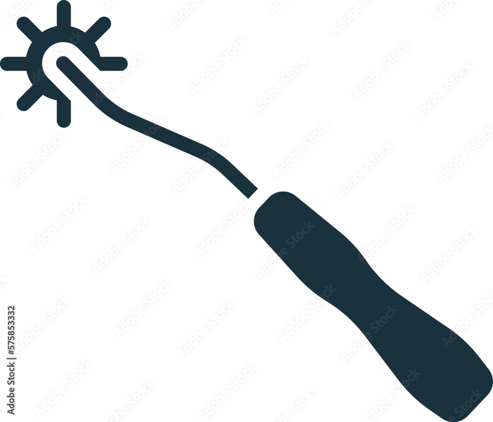 Tracing wheel icon. Monochrome simple sign from construction instruments collection. Tracing wheel icon for logo, templates, web design and infographics.