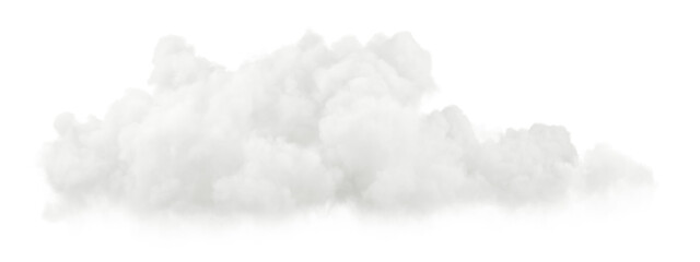 Poster - Natural soft cloudscape fluffy 3d illustration on transparent backgrounds png