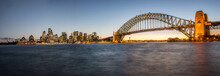 Sydney Harbor Bridge And City Skyline At Sydney, Australia