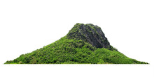 Panorama Island, Hill, Mountain On Transparent Background. Png File. For Photo Montage. Used For Graphics.