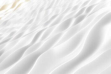 Wall Mural - white wavy abstract background created with generative ai