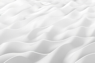 Wall Mural - white wavy abstract background created with generative ai