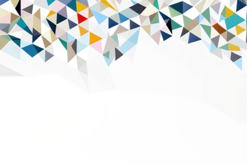 Wall Mural - abstract background with colorful geometric shapes created with generative ai