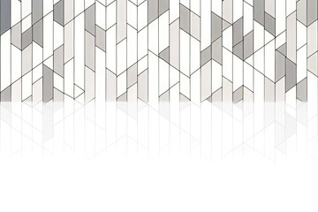 Wall Mural - abstract geometric shapes background created with generative ai