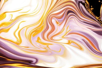 Wall Mural - abstract background with gold and pink waves created with generative ai