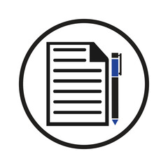 Poster - article writing note icon