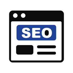 Wall Mural - SEO article icon