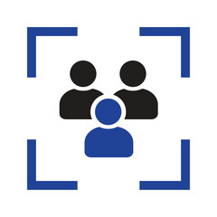 Sticker - business target client icon