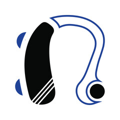 Canvas Print - bluetooth headphone icon