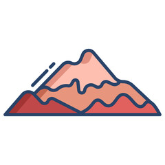 Sticker - rock mountain icon