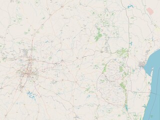 Naklejka na meble Mpumalanga, South Africa. OSM. No legend
