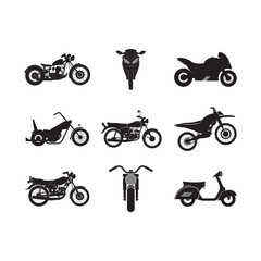 Wall Mural - motorcycle logo vector