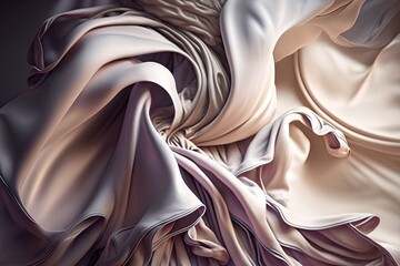 Poster - Sumptuous Sensation of Flowing Silk Generative AI