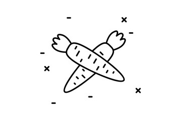 Poster - marks icon. Simple thin line, outline of Agriculture icons for UI and UX, website or mobile application on white background