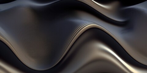 Abstract 3d Wavy Silk Like Render Wallpaper Backdrop, Generative AI