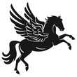 Pegasus Mythologie Geflügeltes Pferd Silhouette