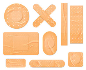 medical adhesive bandages set