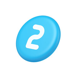 Poster - Two character button numeral cyberspace calculation service 3d isometric realistic icon