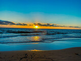 Fototapeta Mapy - sunset on the beach