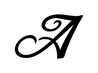 Poster - Initial letter A logo vector design