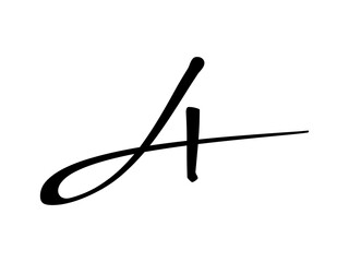 Poster - Initial letter A logo vector design
