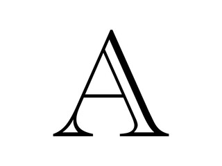 Poster - Initial letter A logo vector design