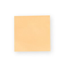 Poster - blank yellow sticky note isolated