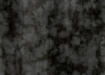 Wall Mural - Old dark monochrome splashed and black shapes distressed wall, Natural Dusty Dark Grey Slate Texture with Copy Space for Text Black Friday background. Grey empty cracked chalkboard, surface