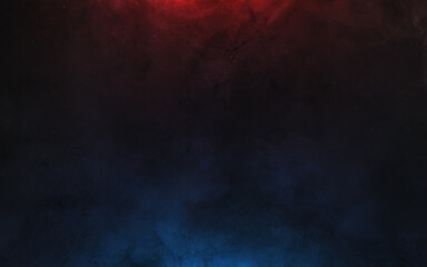 Wall Mural - background of deep space nebulae in red and blue starlight. science fiction. elements of this image 