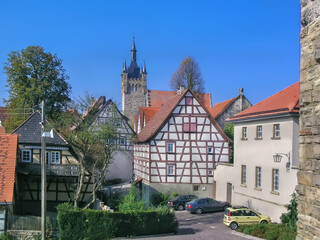 Fototapete - View of Bad Wimpfen, Germany