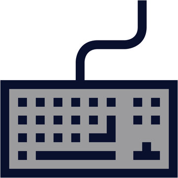 Wired Keyboard  Color Icon