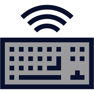 Wireless Keyboard Color Icon